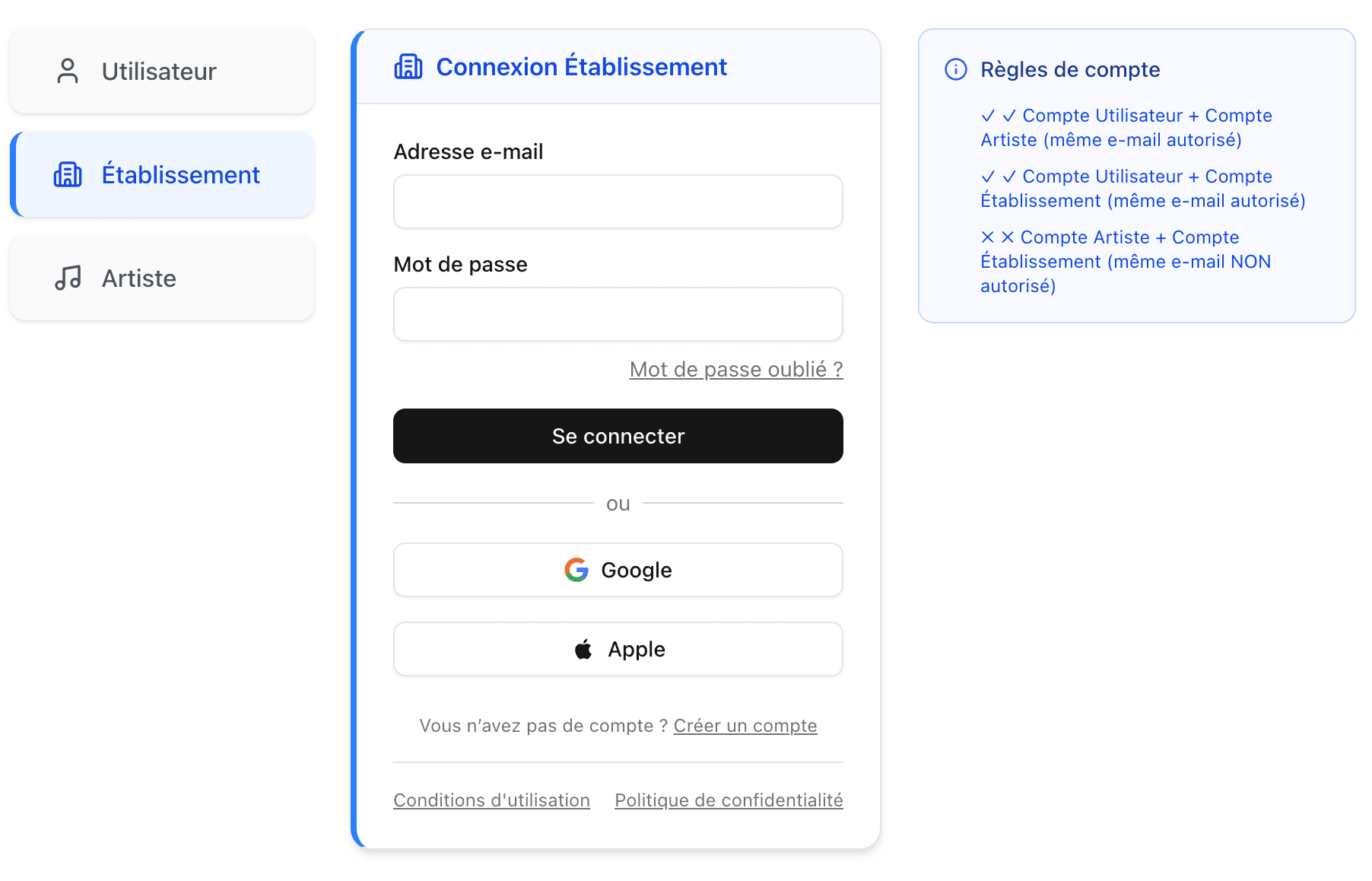 Tela de login do Besta Pro