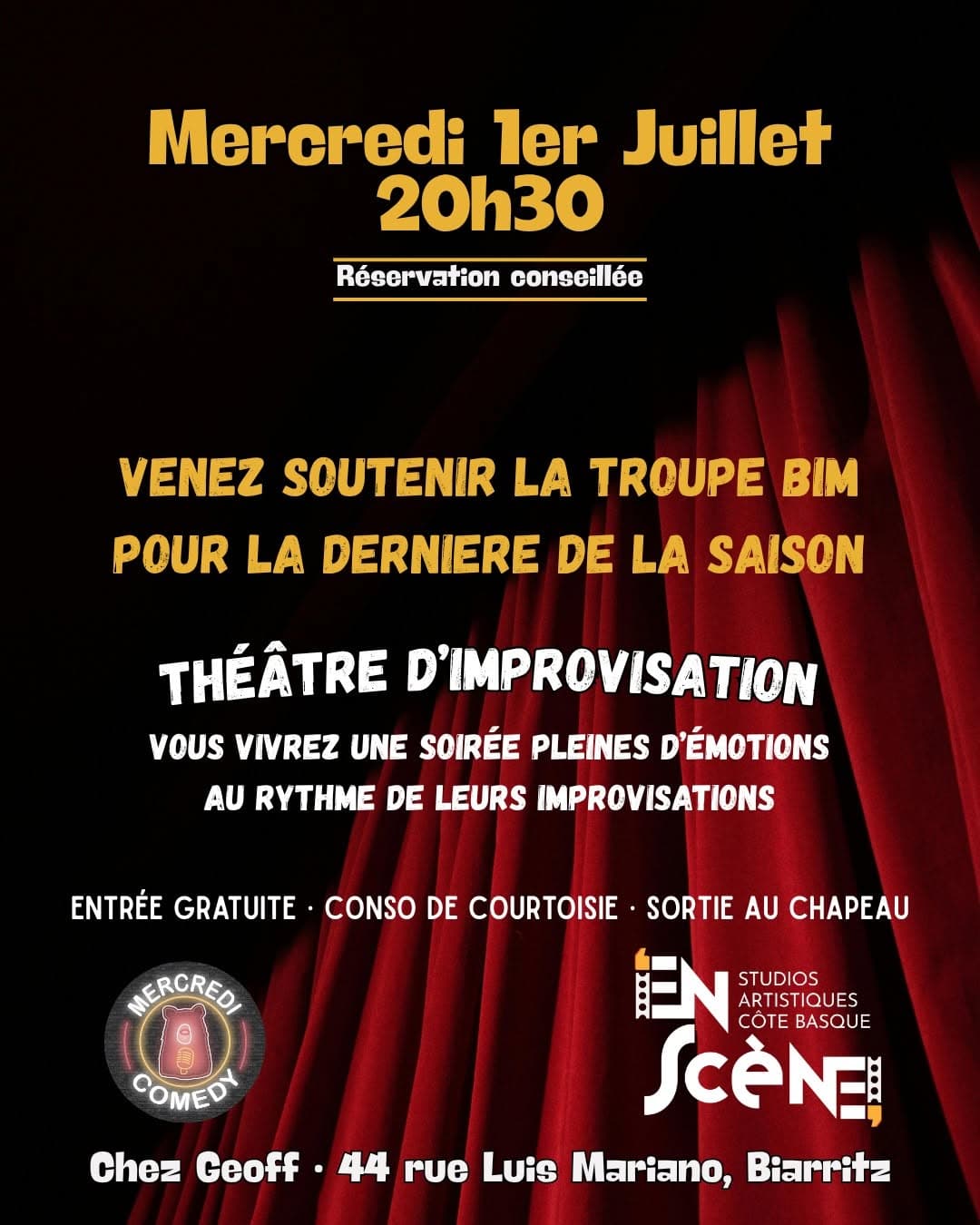 Soirée d'improvisation BIM